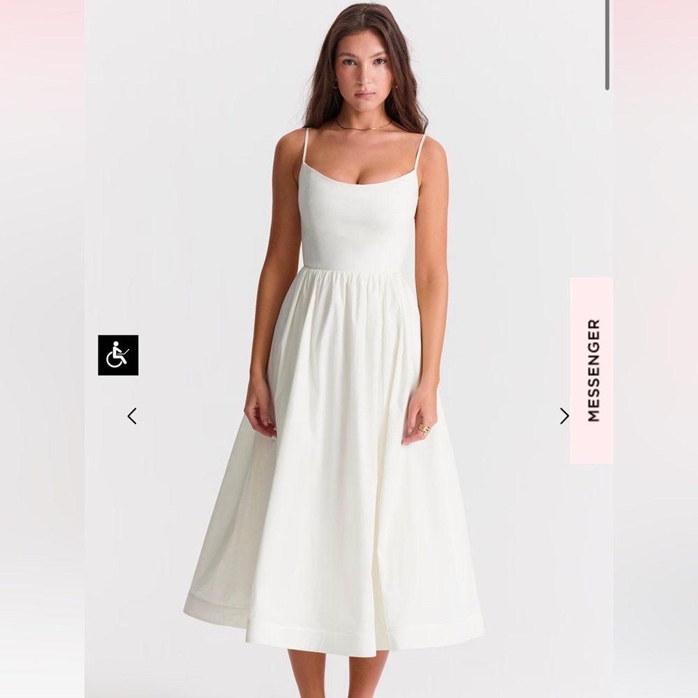 House of CB Lolita Dress in Ivory White